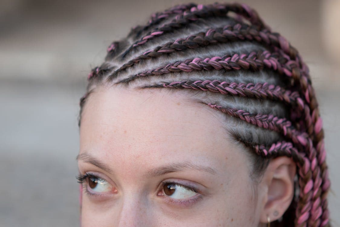 Cornrows colorés
